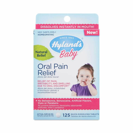 HYLANDS Hyland Pain Relief Baby Oral, 125 Tablets