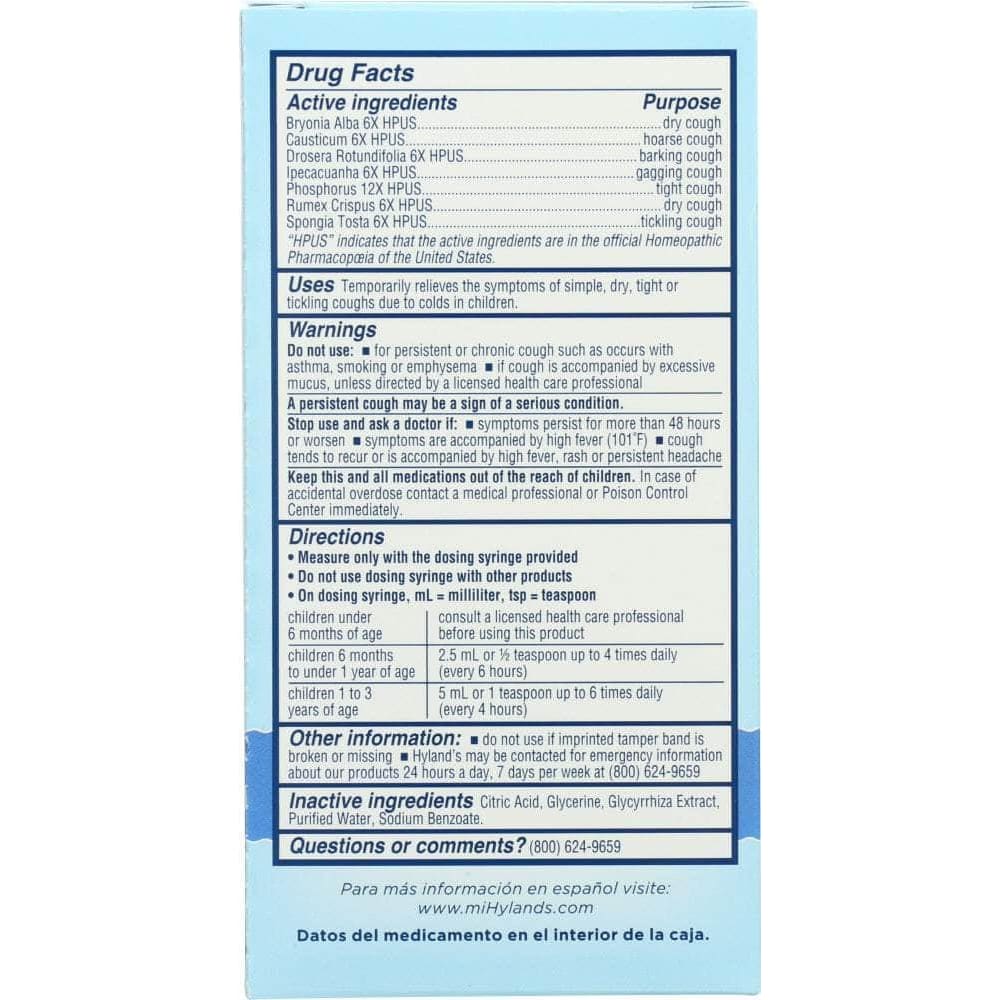 HYLANDS Hyland'S Baby Cough Syrup, 4 Oz