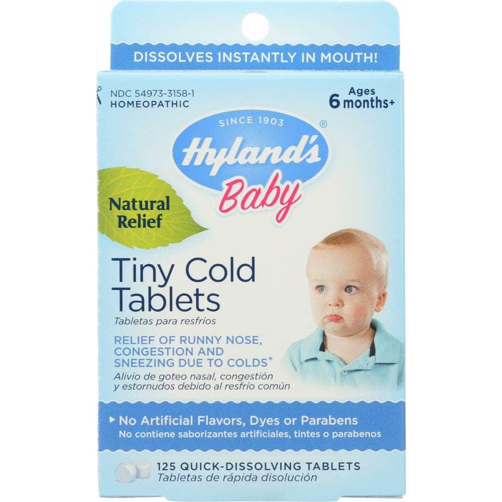 HYLANDS Hyland'S Baby Tiny Cold Tablets, 125 Quick-Dissolving Tablets