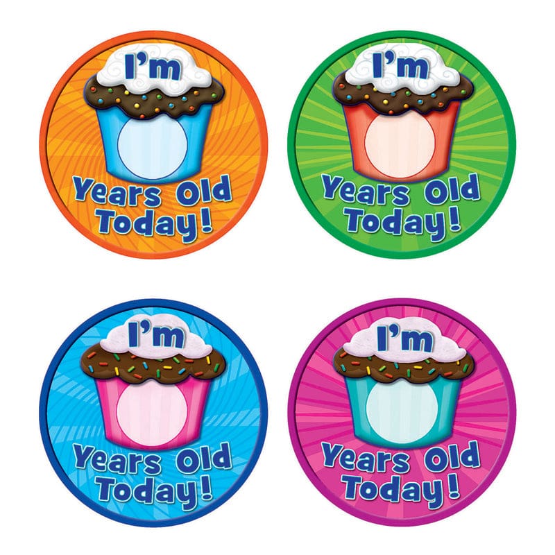 I Am Years Old Today Wear Em Badges (Pack of 10) - Badges - Teacher Created Resources