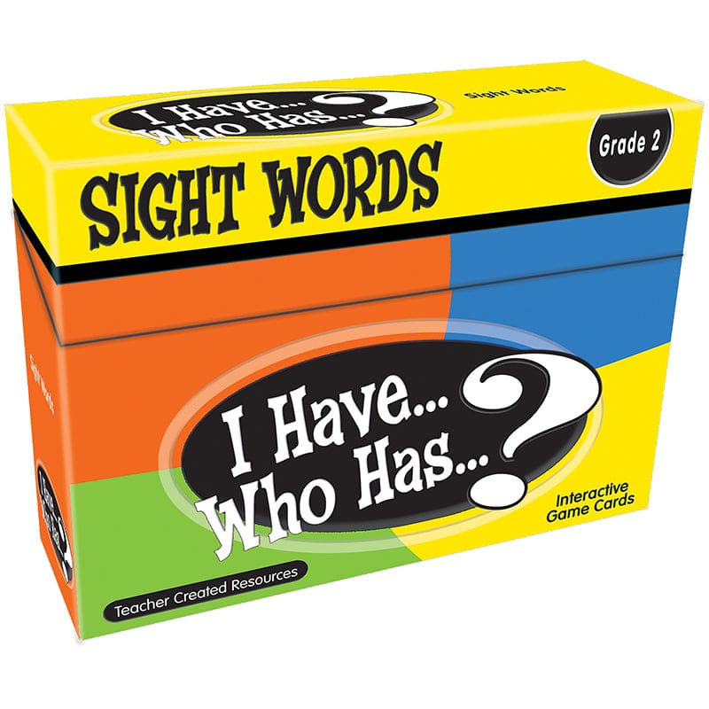 I Have Who Has Gr 2 Sight Words Games (Pack of 2) - Language Arts - Teacher Created Resources