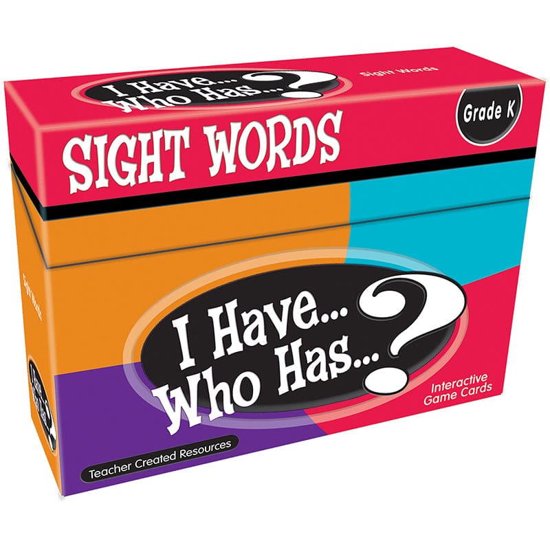 I Have Who Has Gr K Sight Words Games (Pack of 2) - Language Arts - Teacher Created Resources