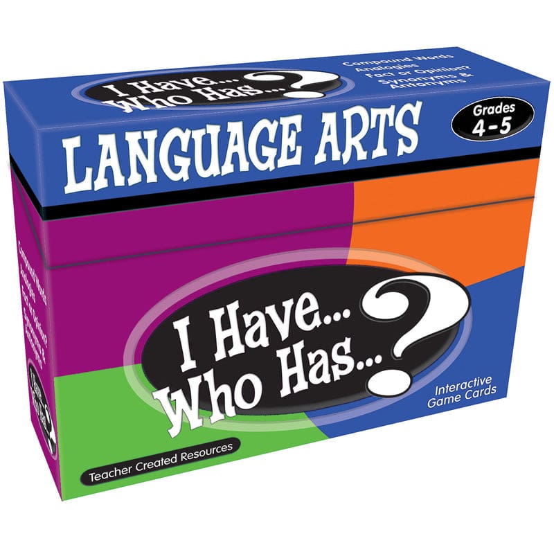 I Have Who Has Language Arts Gr 4-5 (Pack of 2) - Language Arts - Teacher Created Resources