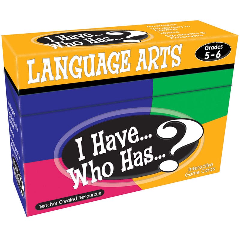 I Have Who Has Language Arts Gr 5-6 (Pack of 2) - Language Arts - Teacher Created Resources