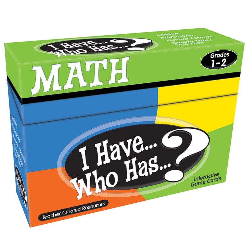 I Have Who Has Math Games Gr 1-2 (Pack of 2) - Math - Teacher Created Resources