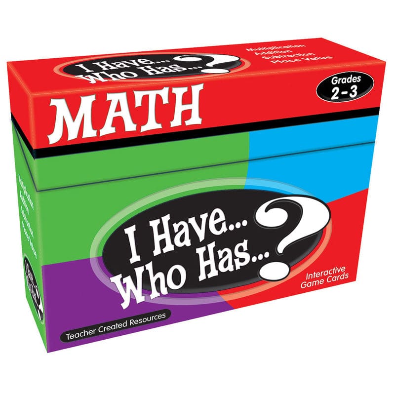 I Have Who Has Math Games Gr 2-3 (Pack of 2) - Math - Teacher Created Resources
