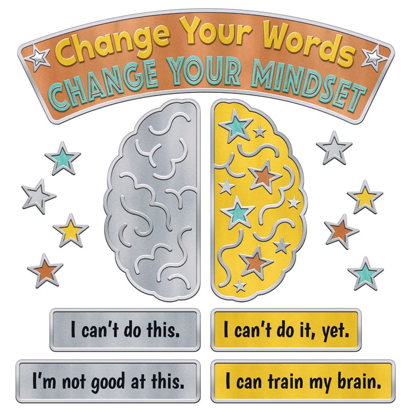 I Heart Metal Mindset Bb Set (Pack of 3) - Classroom Theme - Trend Enterprises Inc.