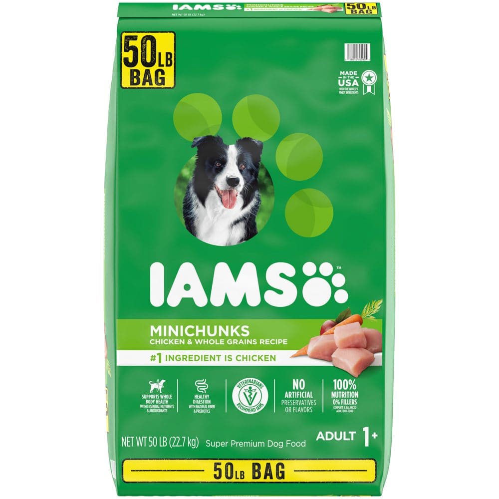 Iams Adult ProActive Health Minichunks Chicken Dry Dog Food (50 lbs.) - Dog Food & Treats - Iams Adult
