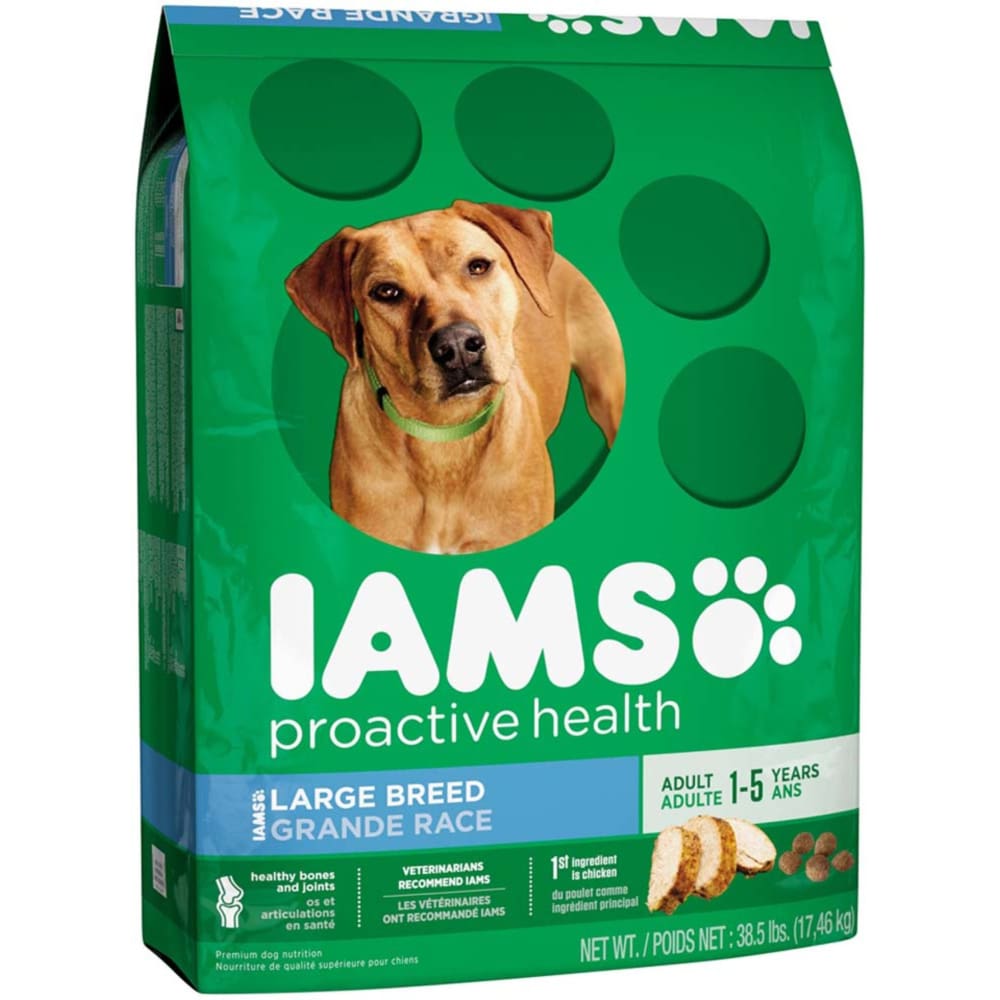 IAMS Proactive Health Adult Large Breed Dog Food 38.5 lb - Pet Supplies - IAMS