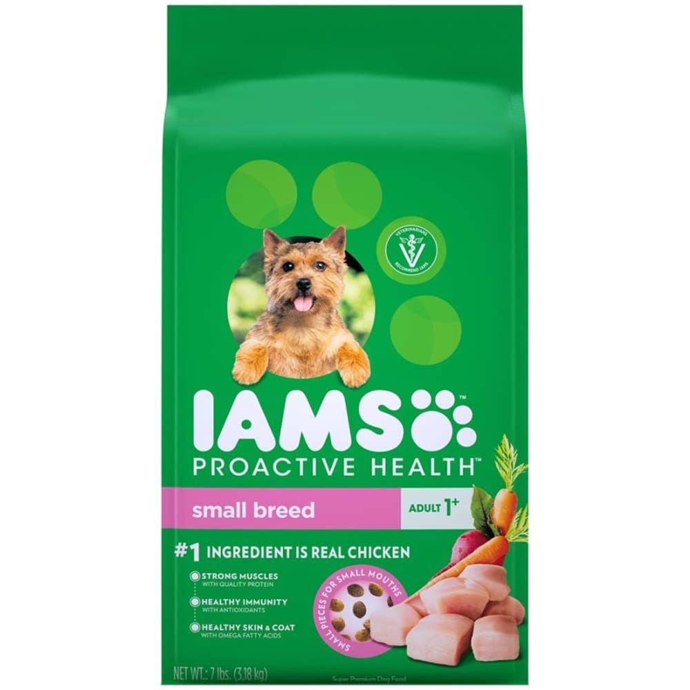 IAMS ProActive Health Adult Small & Toy Breed Dog Food 7 lb - Pet Supplies - IAMS