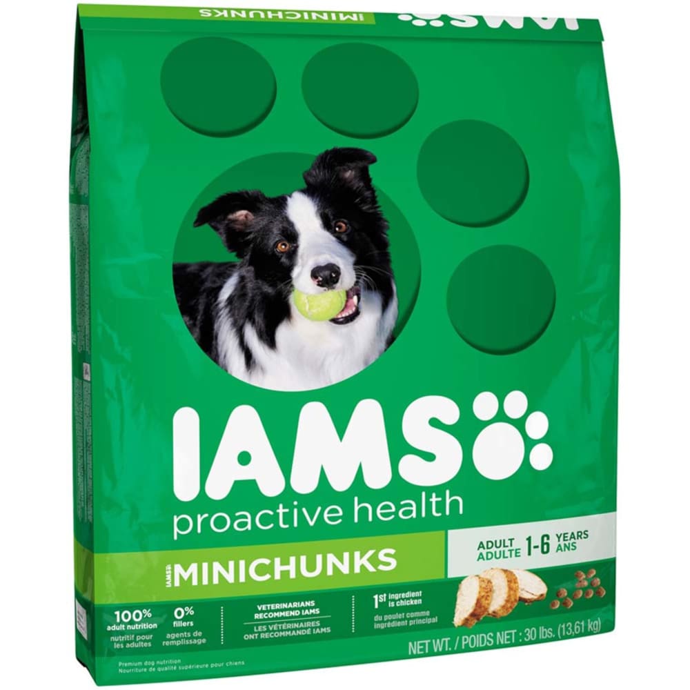 IAMS ProActive Health Minichunks Dog Food 30 lb - Pet Supplies - IAMS