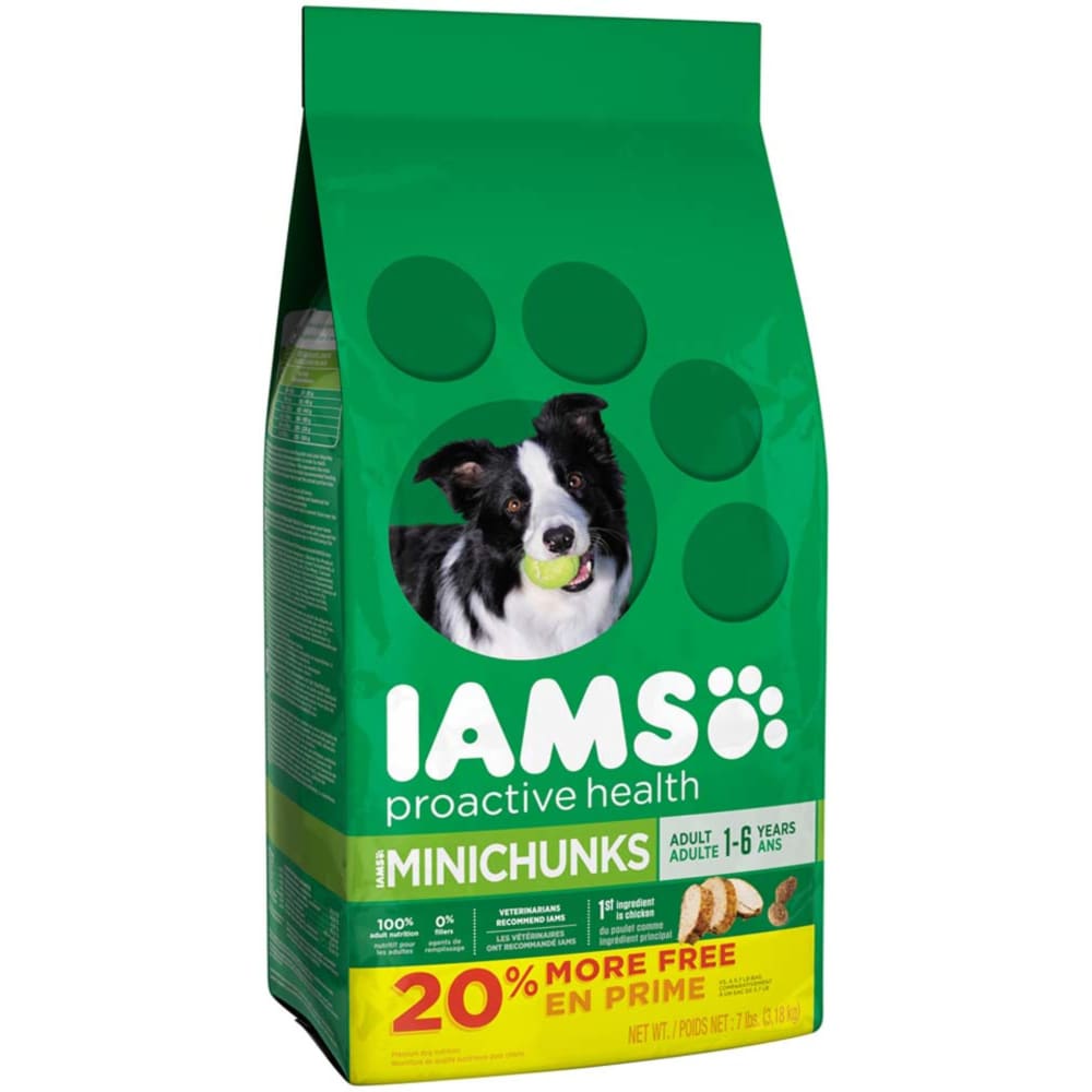 IAMS ProActive Health Minichunks Dog Food 7 lb - Pet Supplies - IAMS