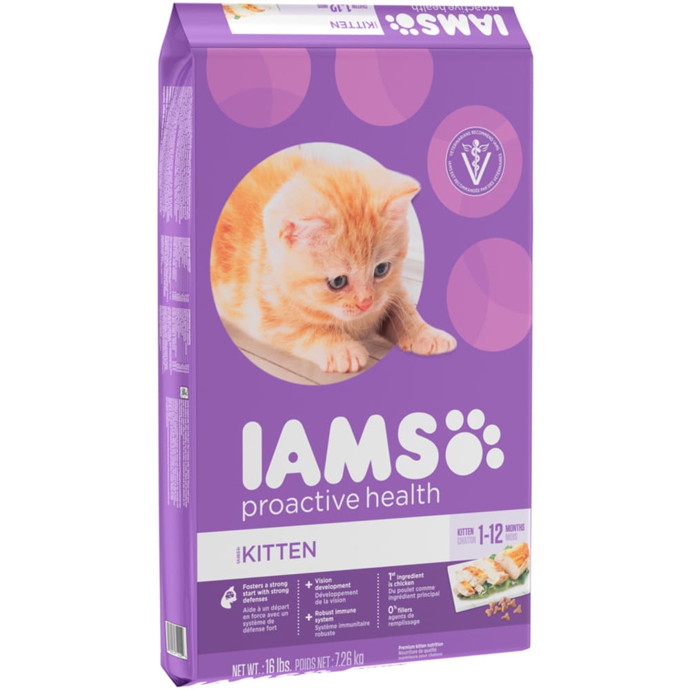 IAMS ProActive Health Playful Kitten Food 16 lb - Pet Supplies - IAMS
