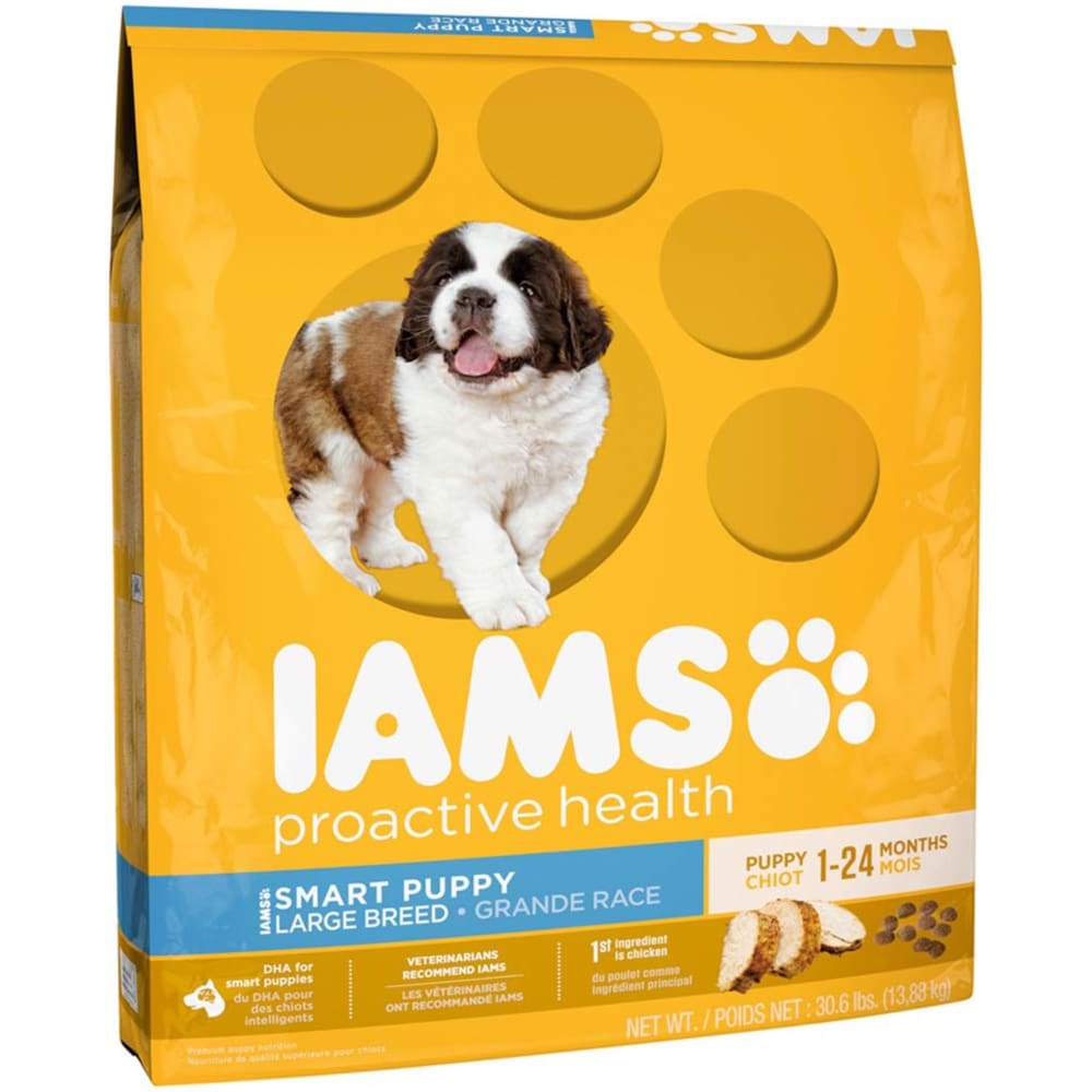 IAMS ProActive Health Smart Puppy Large Breed Dog Food 30.6 lb - Pet Supplies - IAMS