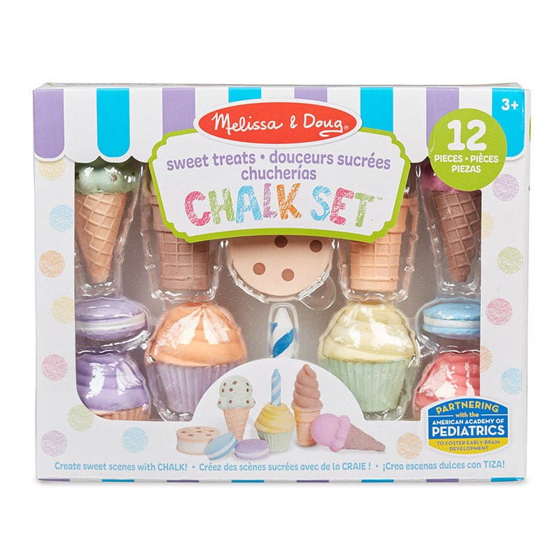 Ice Cream & Cake Chalk Set - Toys - Melissa & Doug