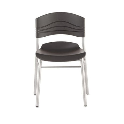 Iceberg Cafeworks Chair Supports Up To 225 Lb 18 Seat Height Graphite Seat/back Silver Base 2/carton - Furniture - Iceberg