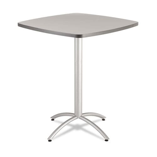 Iceberg Cafeworks Table Cafe-height Round Top 36 Diameter X 30h Graphite Granite/silver - Furniture - Iceberg