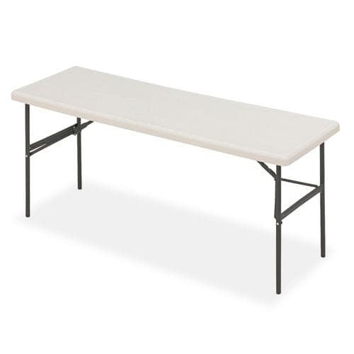 Iceberg Indestructable Classic Folding Table Rectangular Top 1,200 Lb Capacity 72w X 24d X 29h Platinum - Furniture - Iceberg