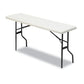 Iceberg Indestructable Classic Folding Table Rectangular Top 300 Lb Capacity 48w X 24d X 29h Platinum - Furniture - Iceberg