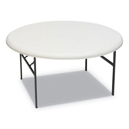 Iceberg Indestructable Classic Folding Table Round Top 200 Lb Capacity 60 Diameter X 29h Platinum - Furniture - Iceberg