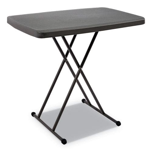 Iceberg Indestructable Classic Personal Folding Table 30w X 20d X 25 To 28h Charcoal - Furniture - Iceberg