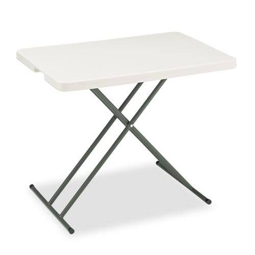 Iceberg Indestructable Classic Personal Folding Table 30w X 20d X 25 To 28h Platinum - Furniture - Iceberg