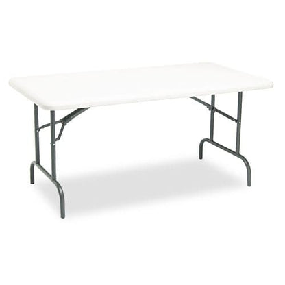 Iceberg Indestructable Industrial Folding Table Rectangular Top 1,200 Lb Capacity 60w X 30d X 29h Platinum - Furniture - Iceberg