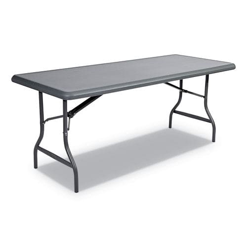 Iceberg Indestructable Industrial Folding Table Rectangular Top 1,200 Lb Capacity 72w X 30d X 29h Charcoal - Furniture - Iceberg