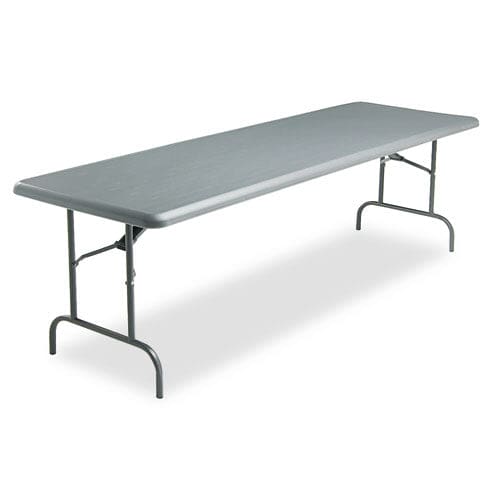 Iceberg Indestructable Industrial Folding Table Rectangular Top 1,200 Lb Capacity 96w X 30d X 29h Charcoal - Furniture - Iceberg