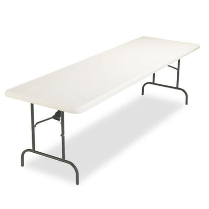 Iceberg Indestructable Industrial Folding Table Rectangular Top 1,200 Lb Capacity 96w X 30d X 29h Platinum - Furniture - Iceberg