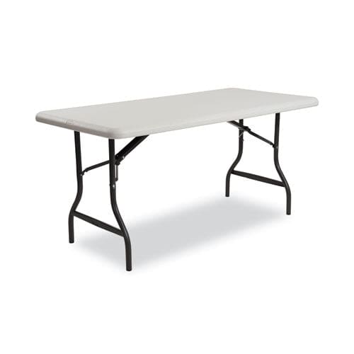Iceberg Indestructable Industrial Folding Table Rectangular Top 1,200 Lb Capacity 96w X 30d X 29h Platinum - Furniture - Iceberg