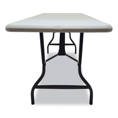Iceberg Indestructable Industrial Folding Table Rectangular Top 2,000 Lb Capacity 72w X 30d X 29h Platinum - Furniture - Iceberg