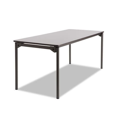 Iceberg Maxx Legroom Wood Folding Table Rectangular Top 72w X 30d X 29.5h Gray/charcoal - Furniture - Iceberg