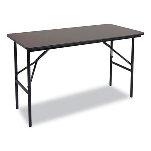 Iceberg Officeworks Classic Wood-laminate Folding Table Straight Legs Rectangular 48w X 24d X 29h Walnut - Furniture - Iceberg