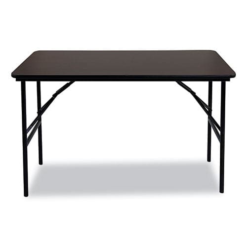 Iceberg Officeworks Classic Wood-laminate Folding Table Straight Legs Rectangular 48w X 24d X 29h Walnut - Furniture - Iceberg
