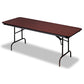 Iceberg Officeworks Commercial Wood-laminate Folding Table Rectangular Top 72w X 30d X 29h Mahogany - Furniture - Iceberg