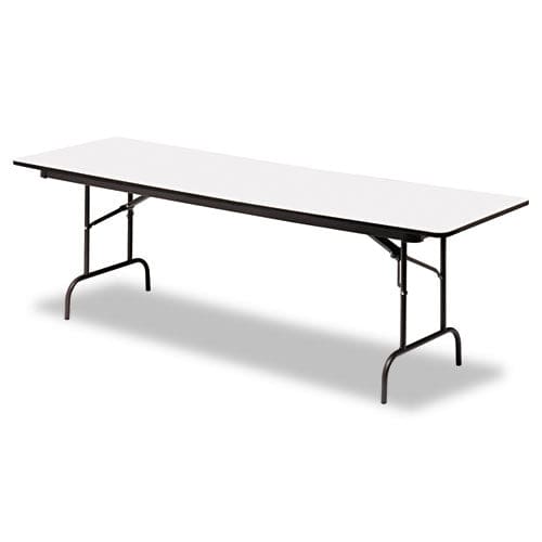 Iceberg Officeworks Commercial Wood-laminate Folding Table Rectangular Top 96w X 30d X 29h Gray/charcoal - Furniture - Iceberg