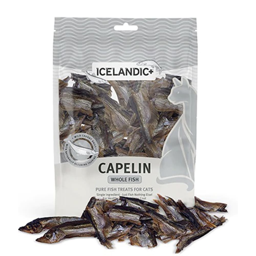 Icelandic Capelin Whole Fish and Pieces Cat Treat 1.5Oz Bag - Pet Supplies - Icelandic