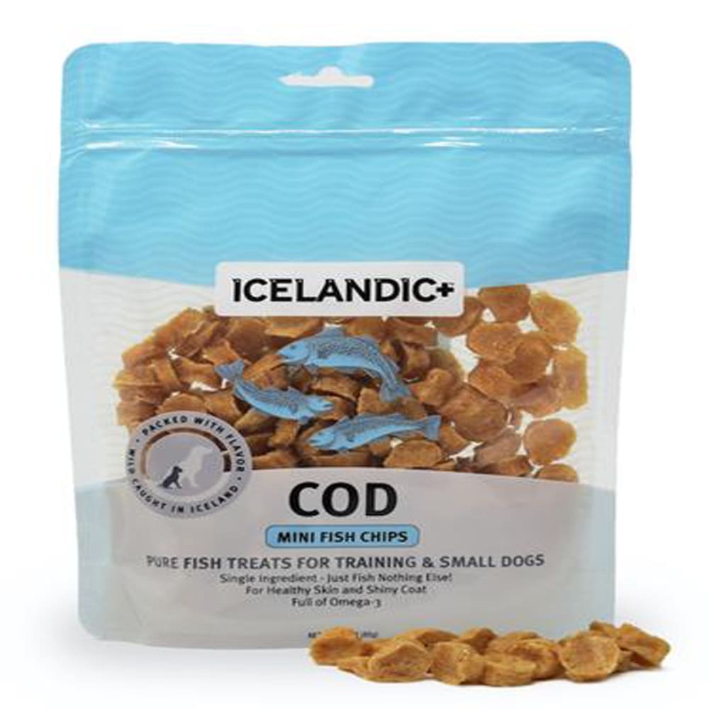 Icelandic Dog Cod Chips Mini 2.5Oz - Pet Supplies - Icelandic