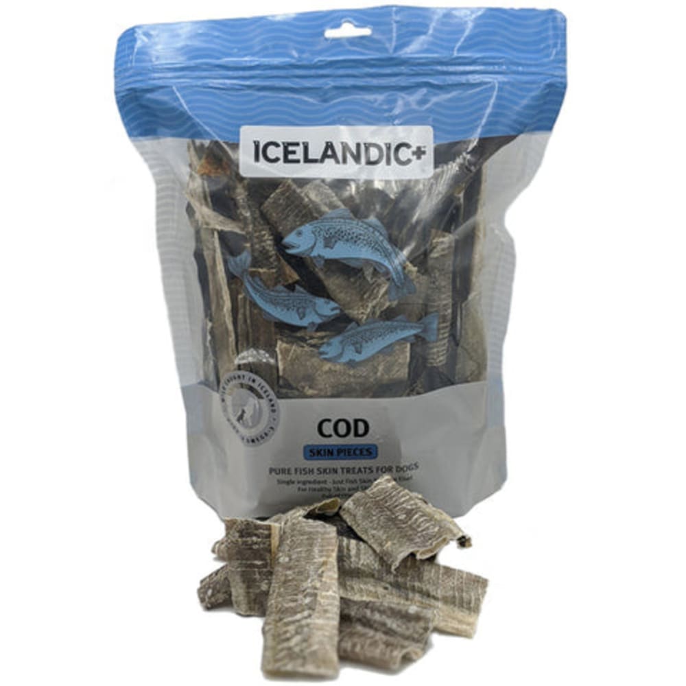 Icelandic - Skin Pieces - Cod 8Oz - Pet Supplies - Icelandic
