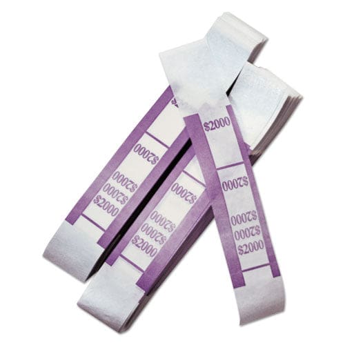 Iconex Color-coded Kraft Currency Straps $20 Bill $2000 Self-adhesive 1000/pack - Office - Iconex™