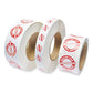 Iconex Tamper Seal Label 1.88 X 6 Red/white 500/roll 4 Rolls/carton - Office - Iconex™