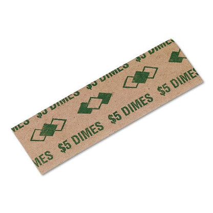 Iconex Tubular Coin Wrappers Dimes $5 Pop-open Wrappers 1000/pack - Office - Iconex™
