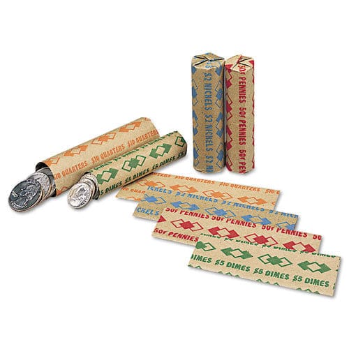 Iconex Tubular Coin Wrappers Nickels $2 Pop-open Wrappers 1000/pack - Office - Iconex™