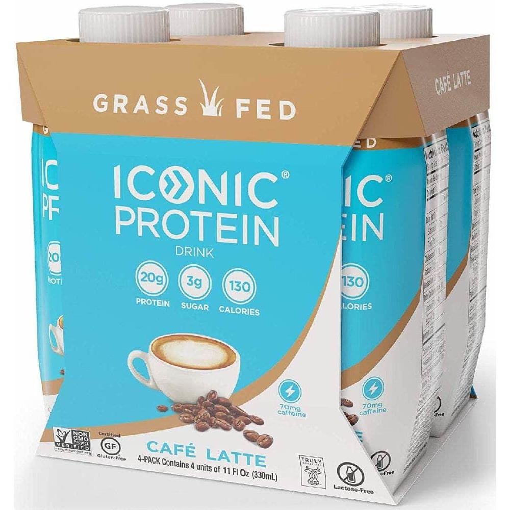 Iconic Protein Drink Latte Pack of 4 44 oz - Iconic Protein