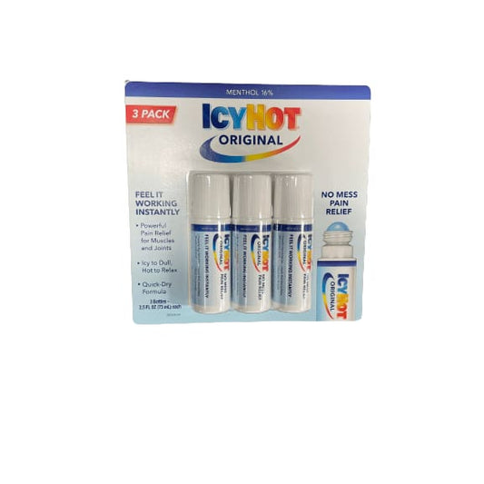 Icy Hot Icy Hot medicated No Mess Applicator, 2.5 oz. (Pack of 3)