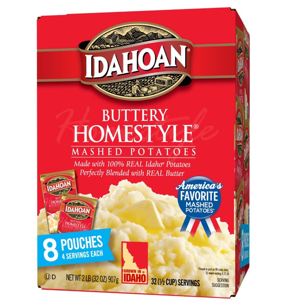 Idahoan Buttery Homestyle Mashed Potatoes (32 oz. 8 pk.) - Pasta & Boxed Meals - Idahoan