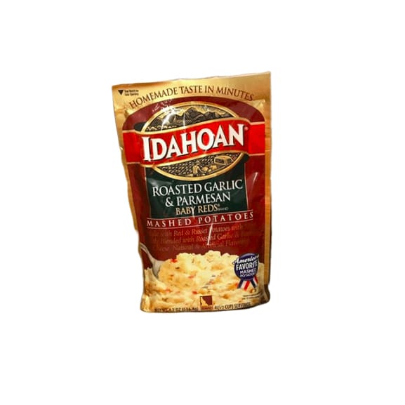 Idahoan Mashed Potatoes Roasted Garlic & Parmesan Baby Reds, 4.1 oz - ShelHealth.Com