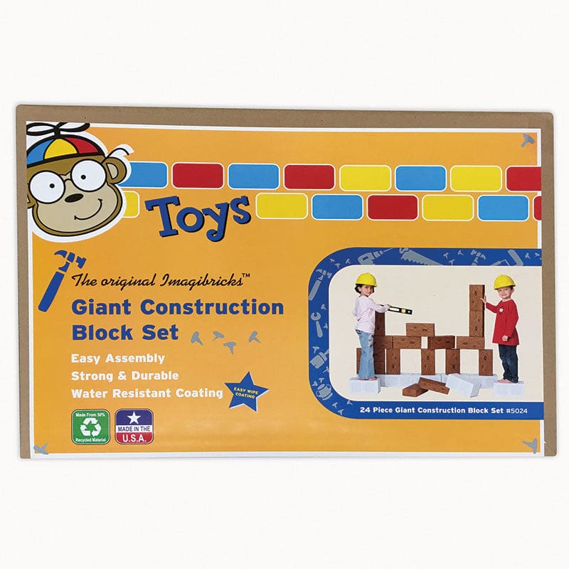 Imagibricks Giant Building Construction Blocks 24/Set - Blocks & Construction Play - Smart Monkey