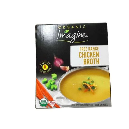Imagine Organic Free-Range Chicken Broth, 32 oz. (Pack of 6) - ShelHealth.Com